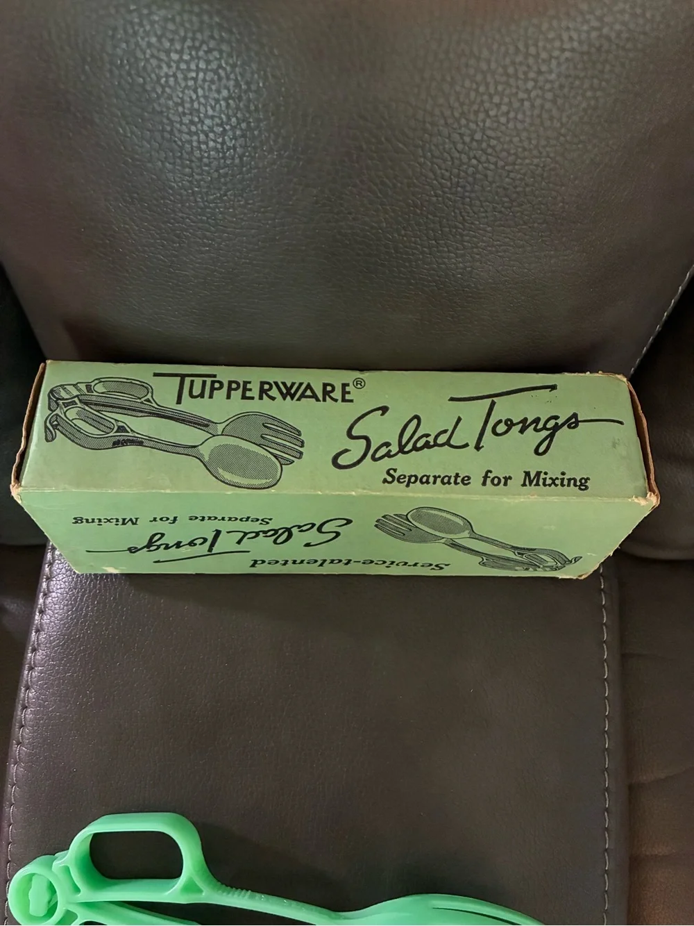 Vintage 1950s Tupperware “Service Talented” Salad Tongs w/Original Box